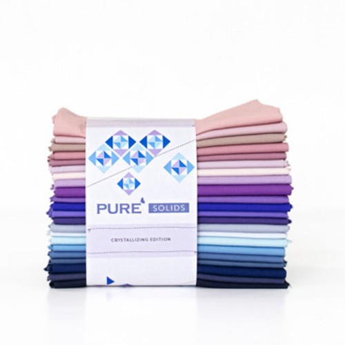 Pure solids fat quarter - solids, bundle