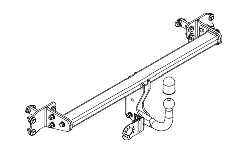 Swan neck tow - swan, for