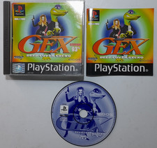 PS1 Playstation 1 Gex Deep Cover Gecko Game With Manual. UK ONLY.