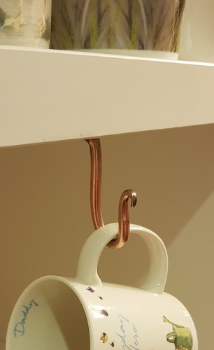 Undercounter copper hook - undercounter,