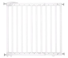 Badabulle Deco Pop Wooden Extending Baby Gate 63 - 106cm White *read description