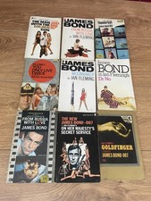 Vintage James Bond 007 Paperback Books x 9 -  Ian Fleming Job Lot