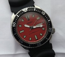Vintage Seiko Divers Watch. 150m Resist. 6309-7290.  Red Dial Variant. GWO