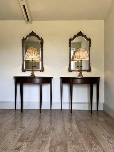 Pair demi lune console - pair, of