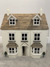  Adults Georgian lighted Dolls House with Furniture, Accessories, People & Decor