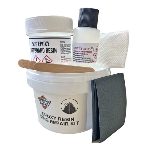 Epoxy surfboard ding repair - surfboard,