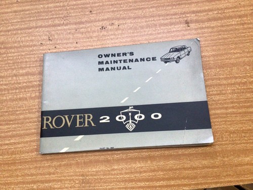 Rover 2000 owner s - rover,
