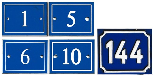 Small old french house number - small,