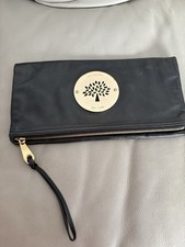 Mulberry Daria Clutch Bag Black Leather