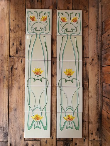 Victorian tiles fireplace - tiles,