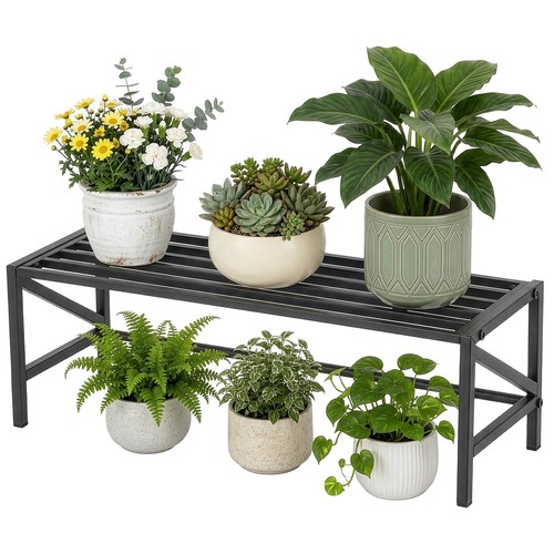 Heavy duty metal plant shelf - heavy,