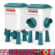 Chicken Feeder and Drinker Set Automatic Gravity Feeder Duck/Poultry Drinkers