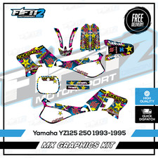 Yamaha YZ125 250 1993 - 1995 Motocross Graphics Kit Decals 