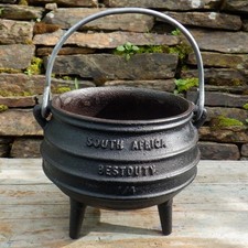 Best Duty Cast Iron Black Cauldron South Africa 1/4 Size Small Holds 1 Pint