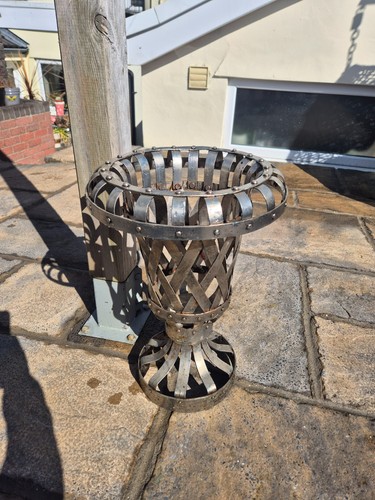 Antique wrought iron lattice - iron,