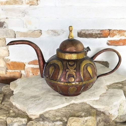 Antique moroccan kettle tea - antique,