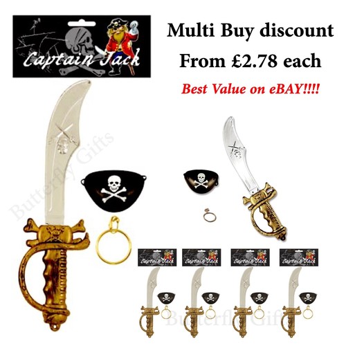 3pc pirate sword set fancy - sword,