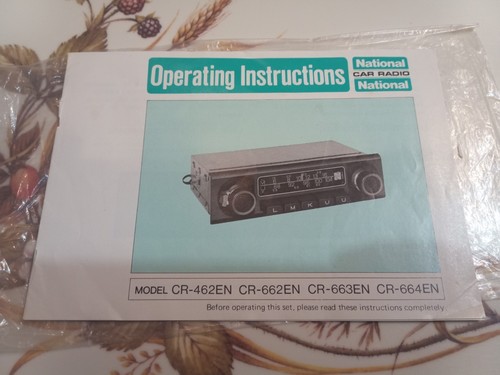 National panasonic car radio - car,