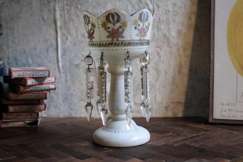 Antique victorian lustre vase - victorian,