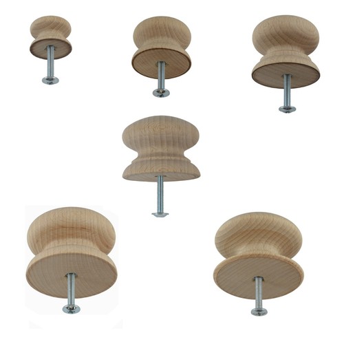 Beech drawer knobs - knobs, insert