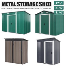Large Metal Garden Shed 8 X 4