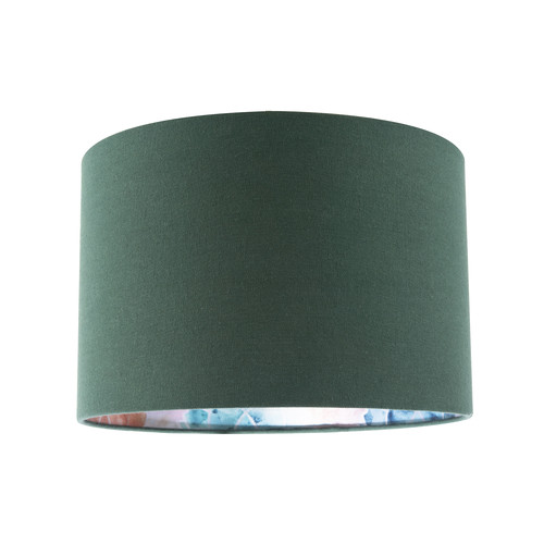 Chic emerald green linen lamp - green,