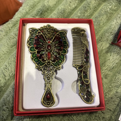 Butterfly mirror comb - butterfly,