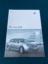 VW Golf Mk5 Brochure 2005 - UK Issue - Dated  Oct 2004 inc S, SE & GT