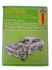 Datsun 140J & 160J Violet & SSS Haynes Manual 1973 to 1977 Saloon Coupe MkI MkII