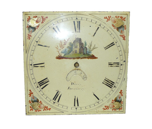 Antique painted dial - 12", 30