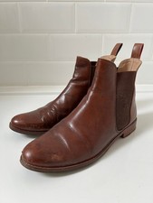 JOULES Dark Tan Brown Leather