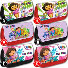 DORA EXPLORER Personalised Pencil Case Girls Bag Add Children Name School Gift