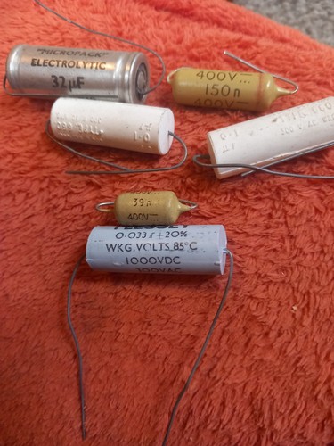 Job lot vintage capacitors - job,