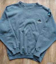 Vintage Adidas Equipment Sweatshirt Jumper 90s Mens Medium Grey Pullover