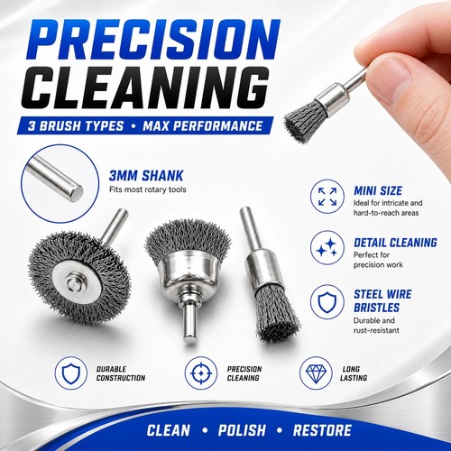 3pcs polishing wire wheel - polishing,