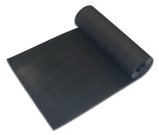 Fine ribbed rubber matting - fine, 1m