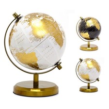Decorative Desk Globe | Small Vintage World Globe for Home or Office - 18cm