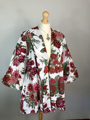 Droopy browns vintage floral - &,