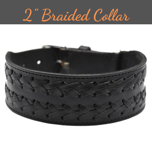 Genuine leather dog - leather, collar