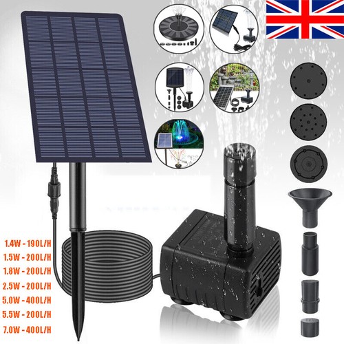 Solar panel powered - panel, water