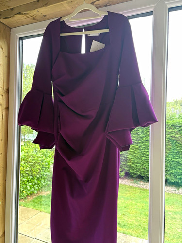 Kevan jon purple bodycon knee - kevan,