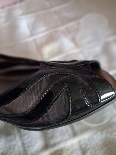 Pavers black patent - patent, wedge