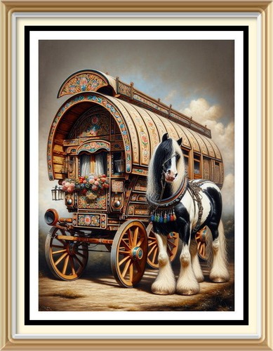 7x5 art print romany gypsy - 7x5,