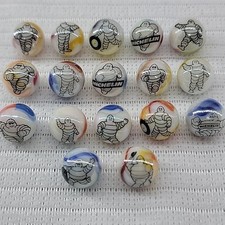 Michelin Tyres 17x Marbles Bundle Rare Vintage Motor Car Advertising 