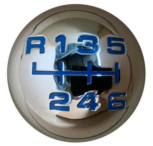 Chrome blue gear shift - gear,
