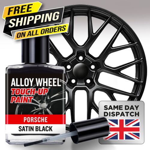 Porsche satin black alloy - porsche,