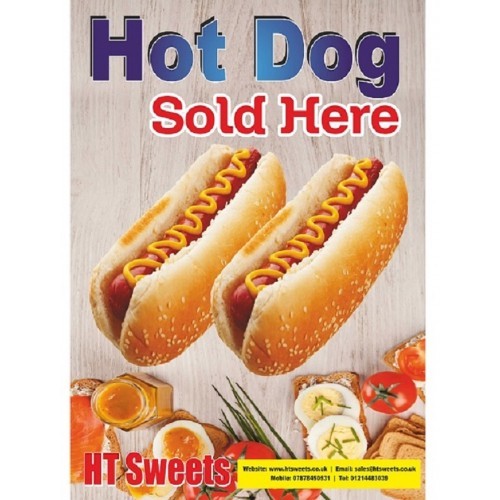 Hot dog poster - hot,