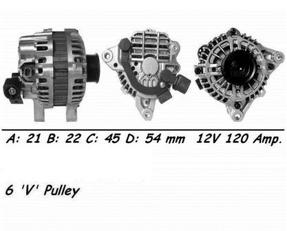Wai alternator 120amp for - wai,