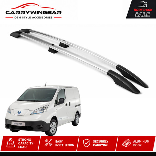 Silver color roof side rails - silver,