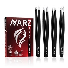 NARZ 4Pcs Eyebrow Tweezers Set